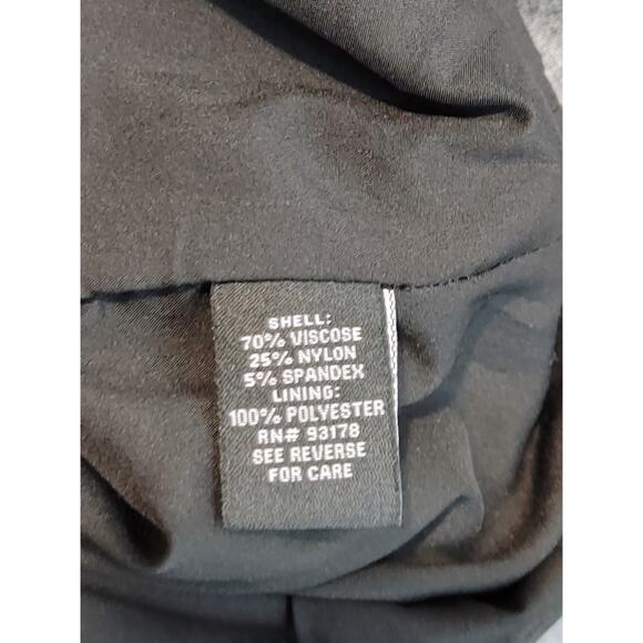 Premise Studio Pencil Skirt Embroidered Floral Length Gray Womens Size 10 - Picture 4 of 9